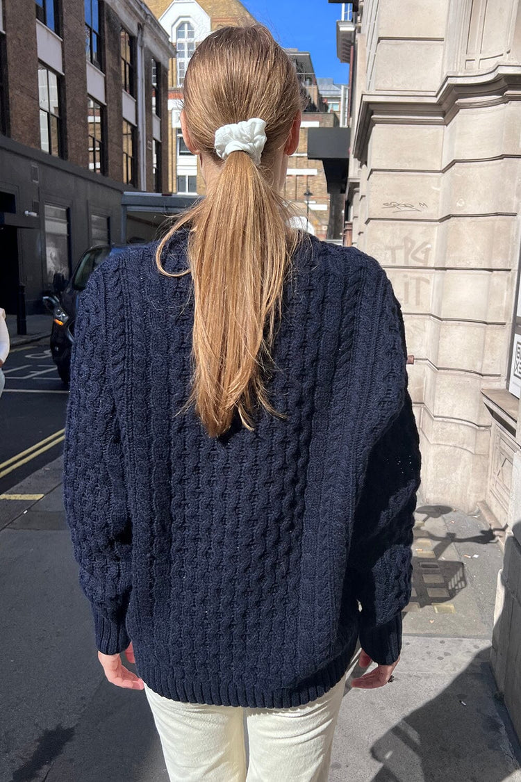 Winona Wool Sweater | Navy Blue / Oversized Fit