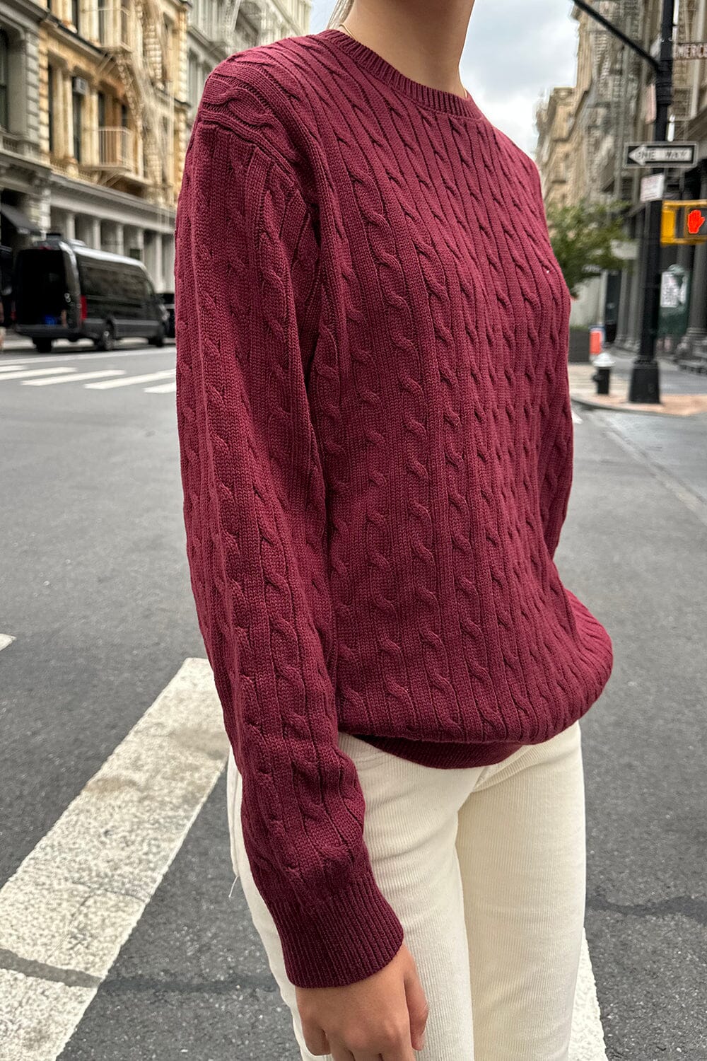 Burgundy / Oversized Fit