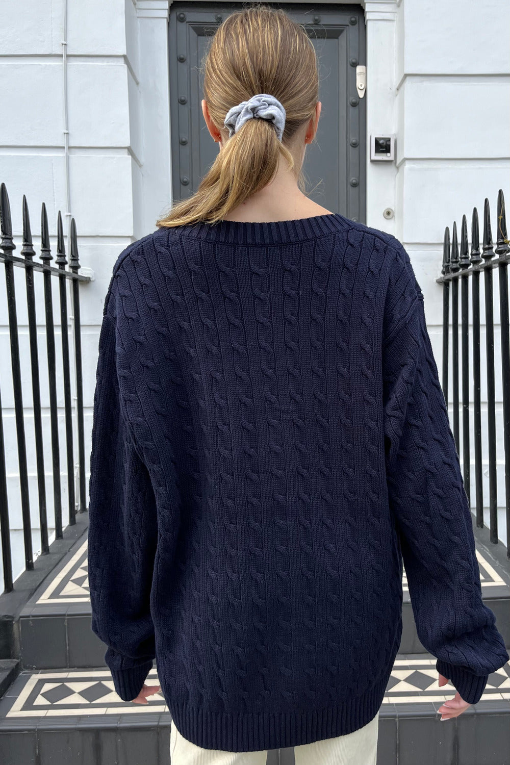 Popular navy Brandy Melville knit sweater