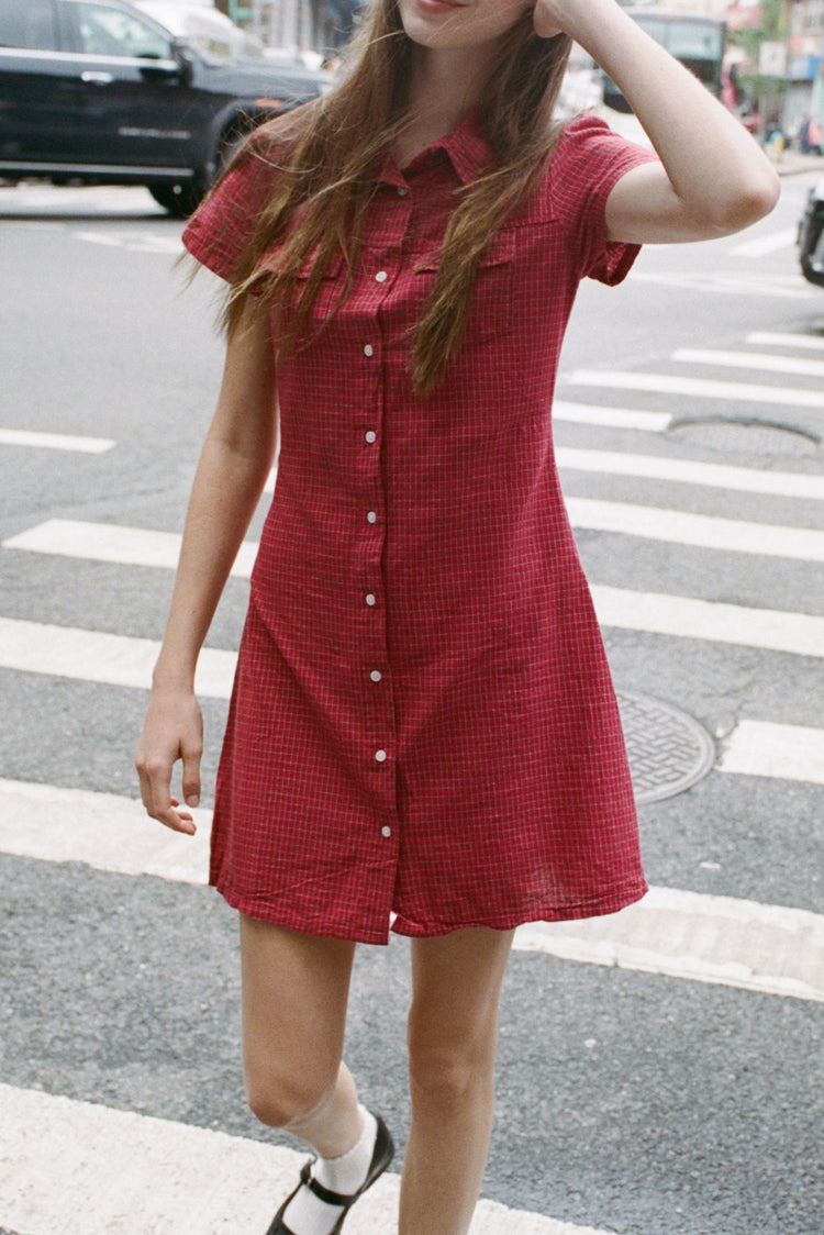 Gianna Plaid Dress – Brandy Melville UK