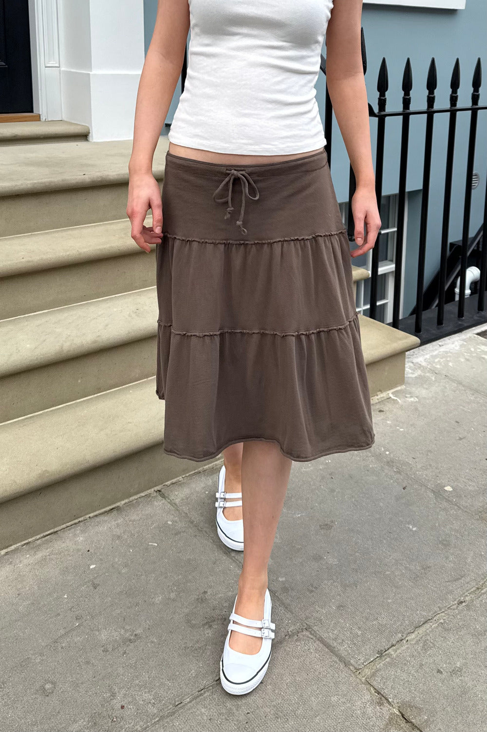 Nadia Cotton Skirt | Brown / XS/S