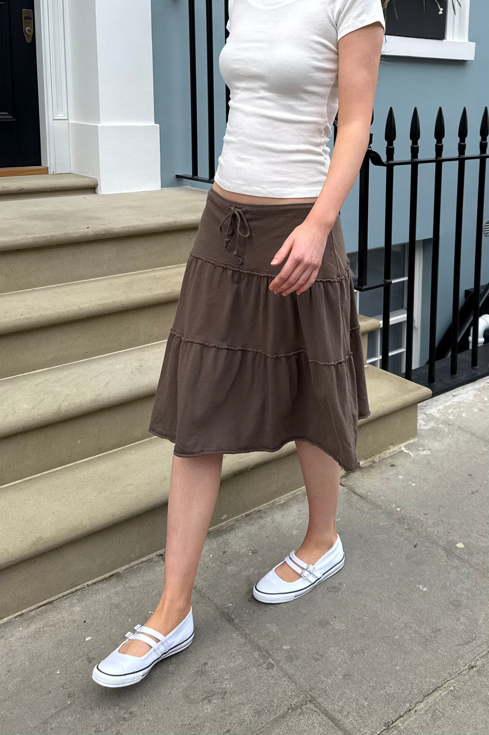 Nadia Cotton Skirt | Brown / XS/S