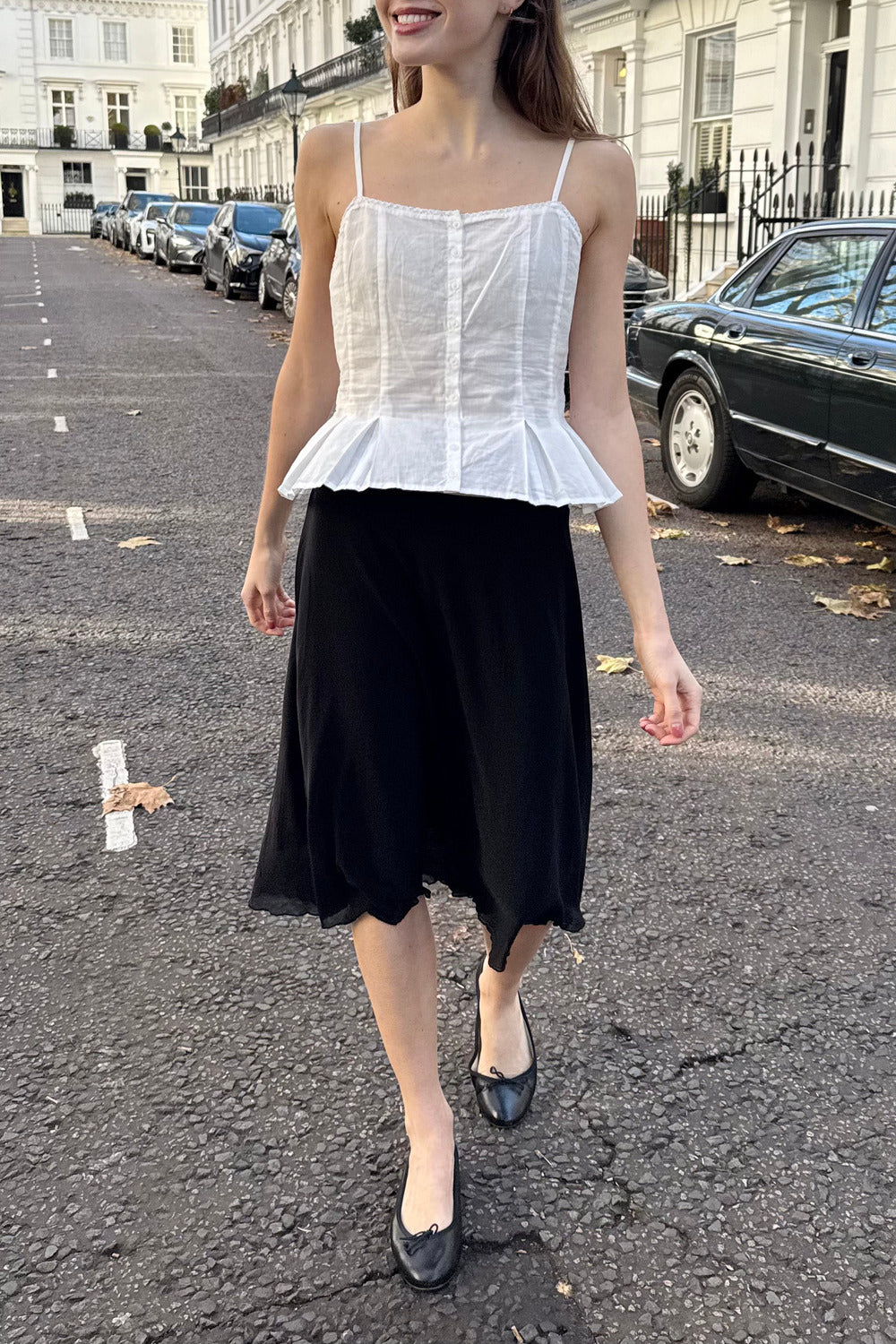 Zarah Mesh Skirt | Black / XS/S