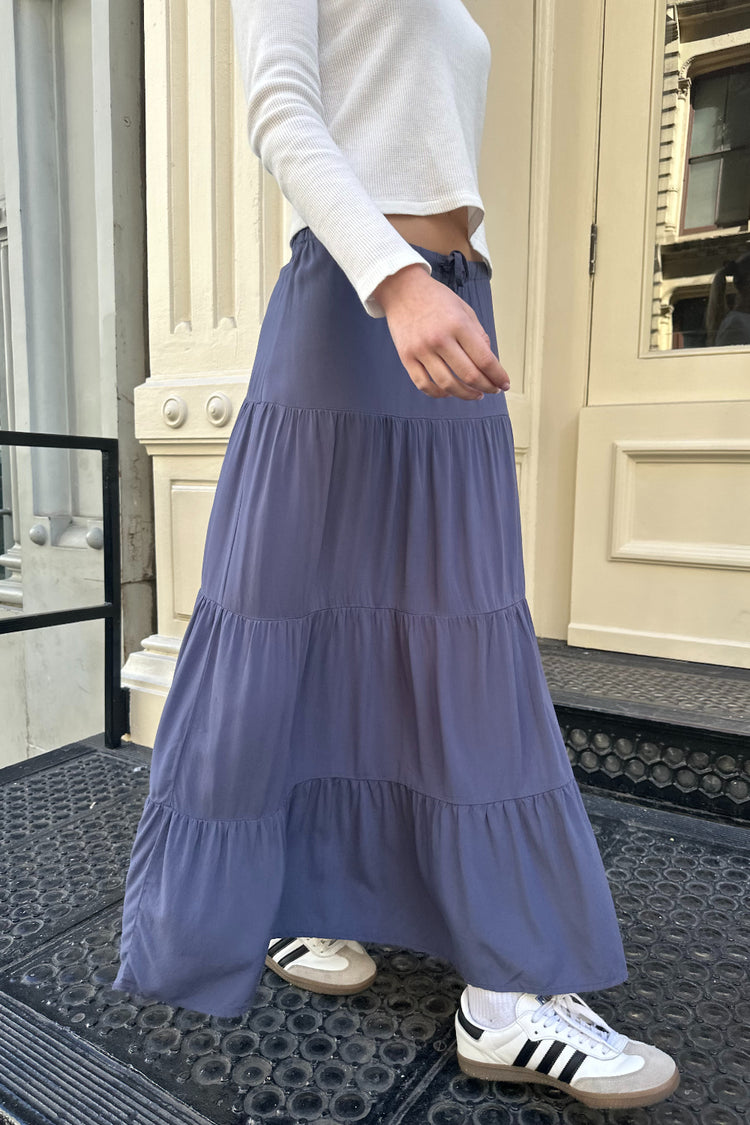 Nadia Skirt | Faded Navy Blue / S