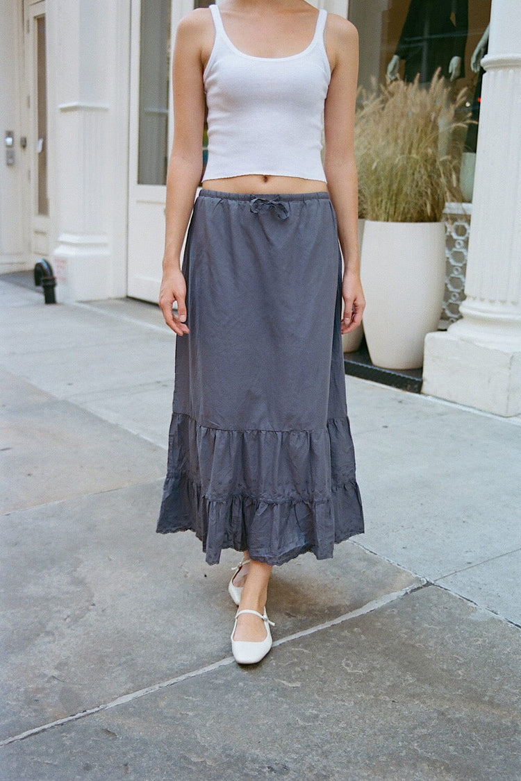Olive Skirt | Faded Navy / S