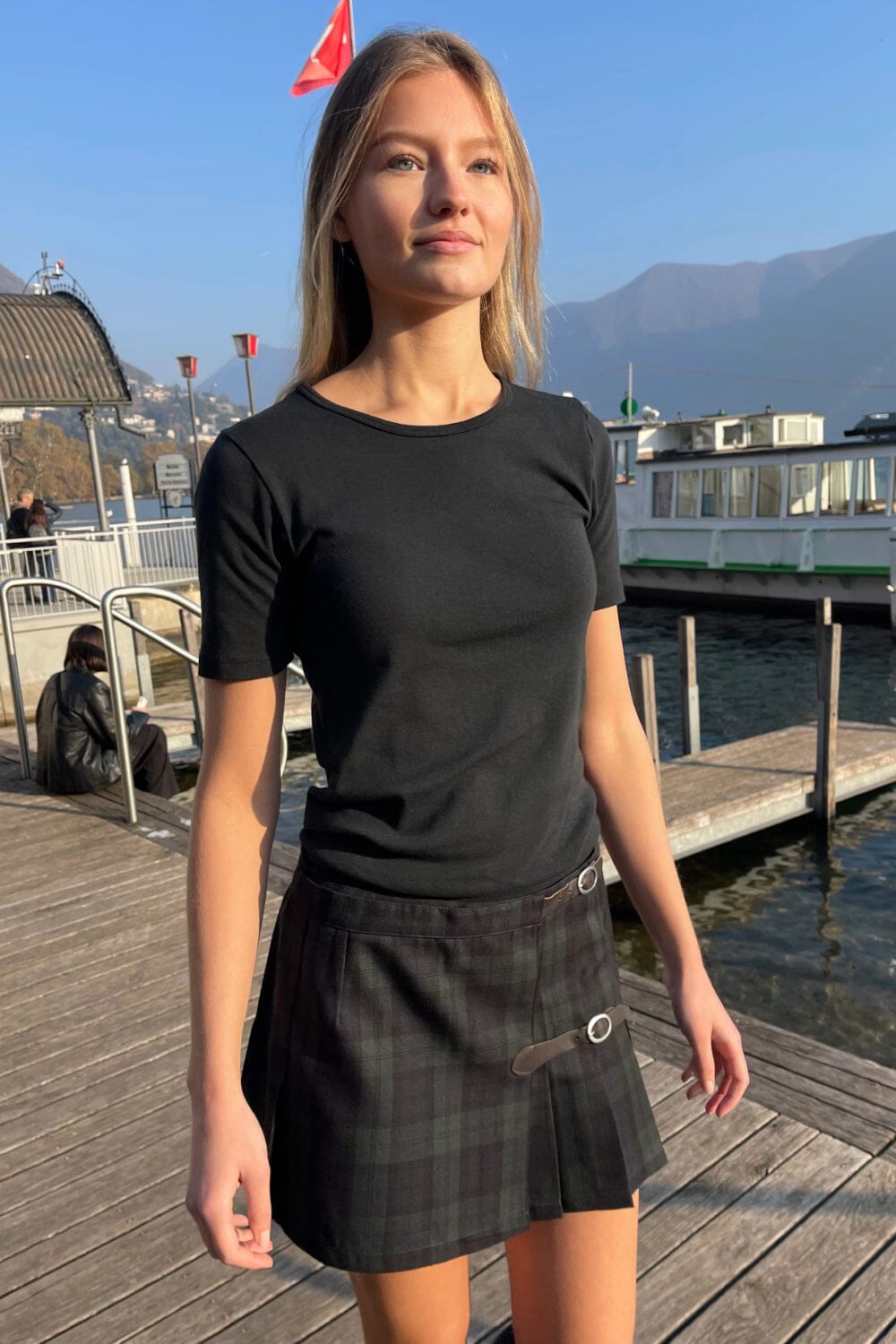 Dana Plaid Buckle Skirt Dana Plaid Buckle Skirt