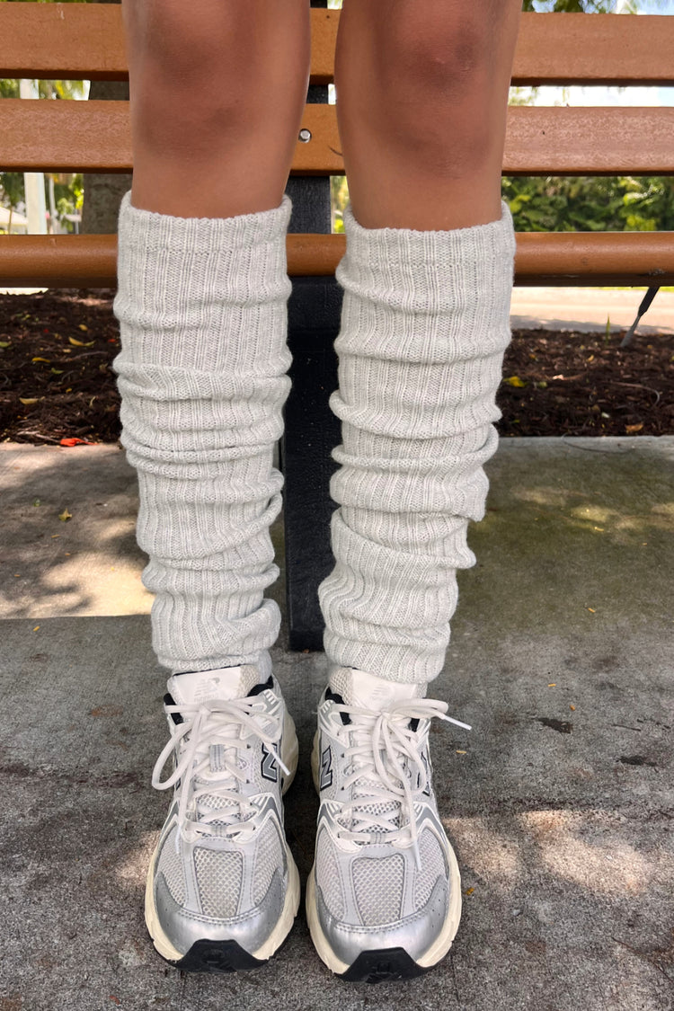 Leg Warmers | Light Heather Grey