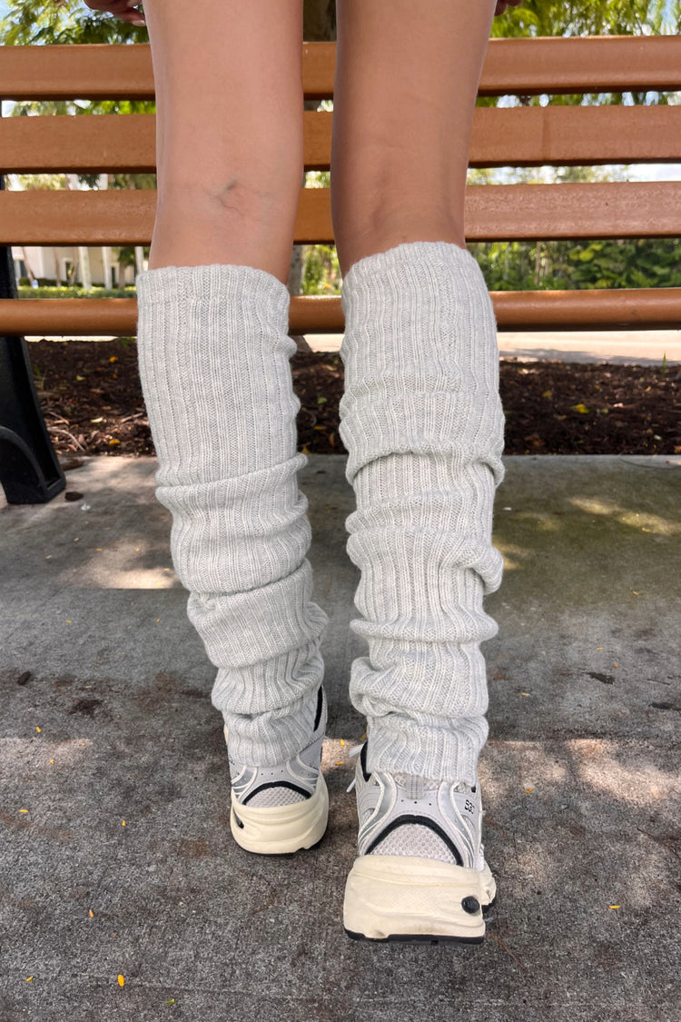 Leg Warmers | Light Heather Grey