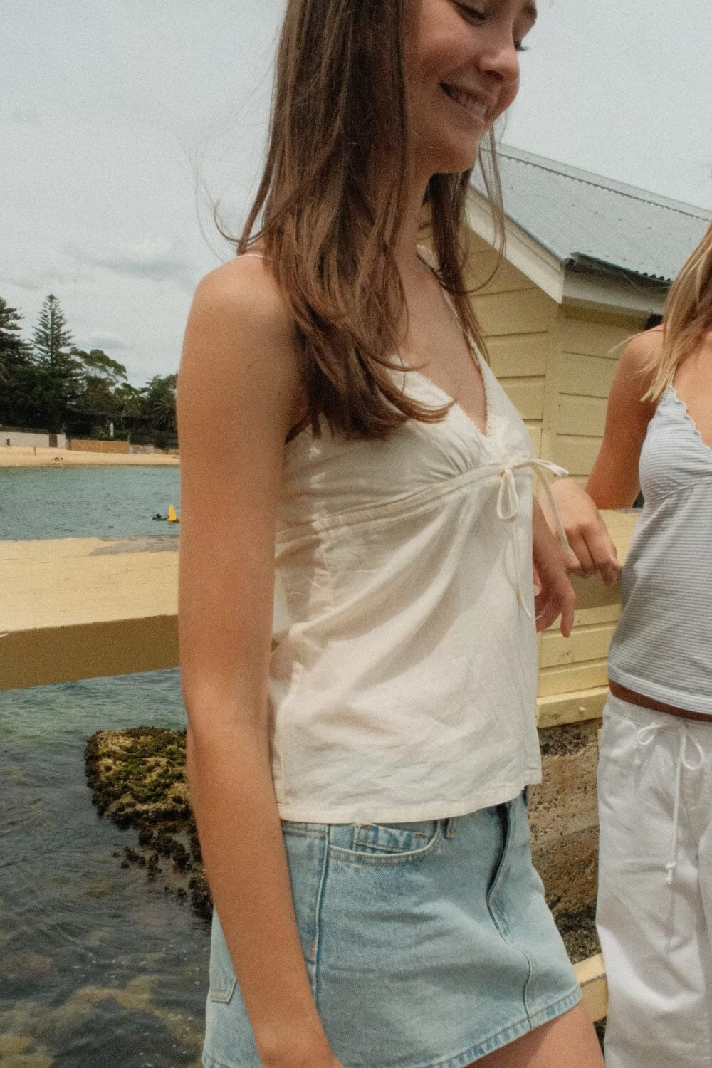 Edith Tank | Cream / XS/S