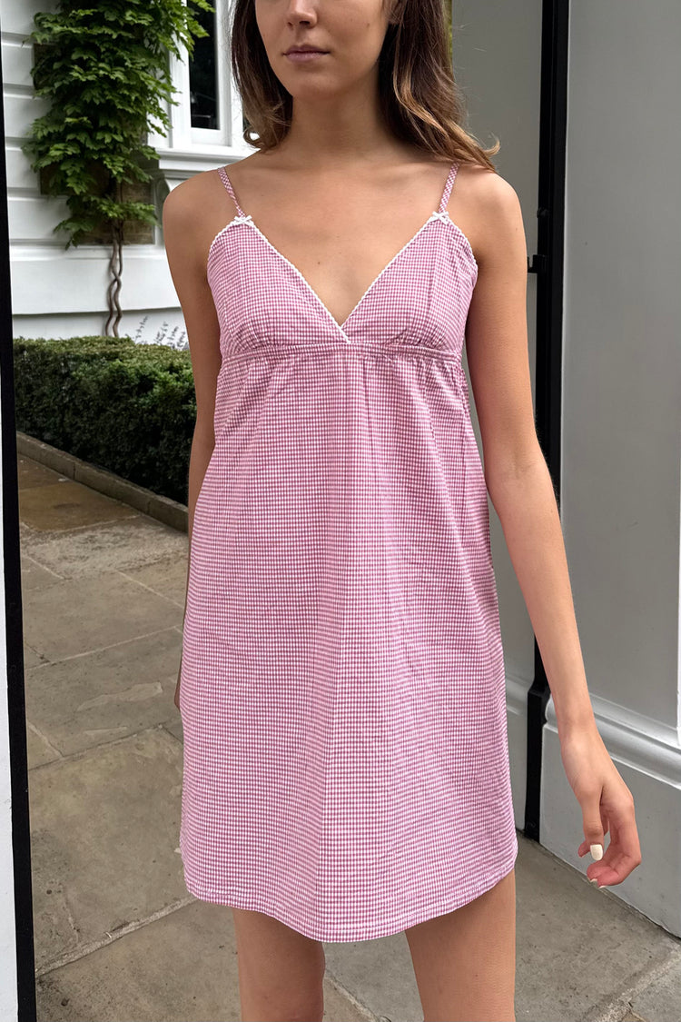 Edith Gingham Dress | Red Gingham / XS/S