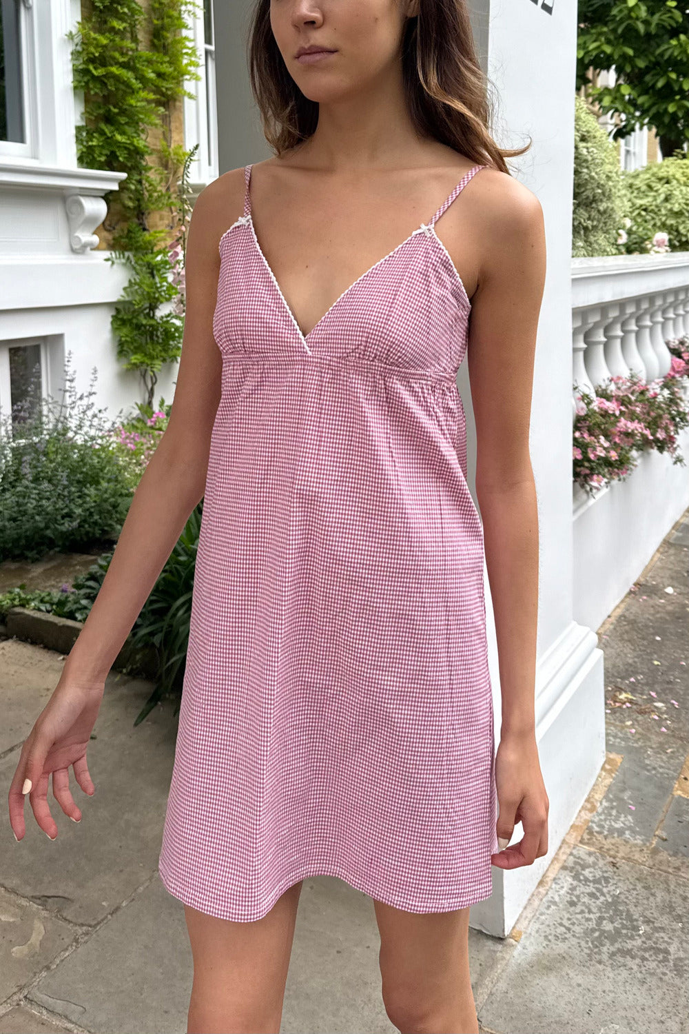 Floral Dress Gingham Dress Brandy Melville Brandy Melville Dresses