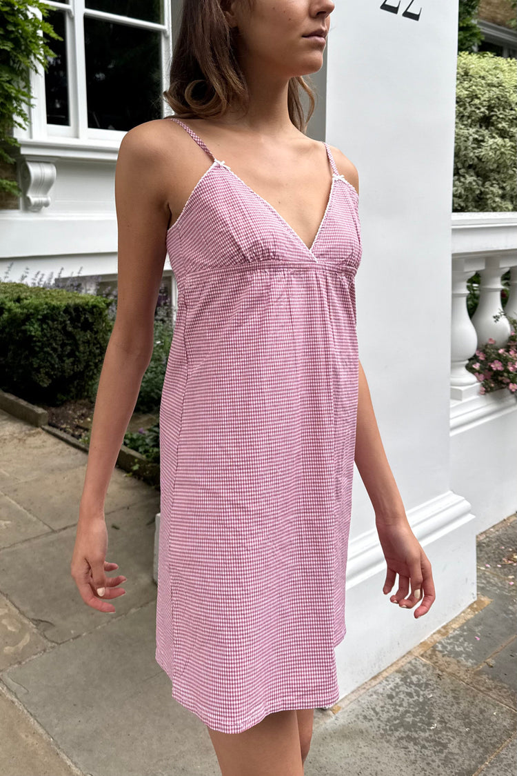 Edith Gingham Dress | Red Gingham / XS/S
