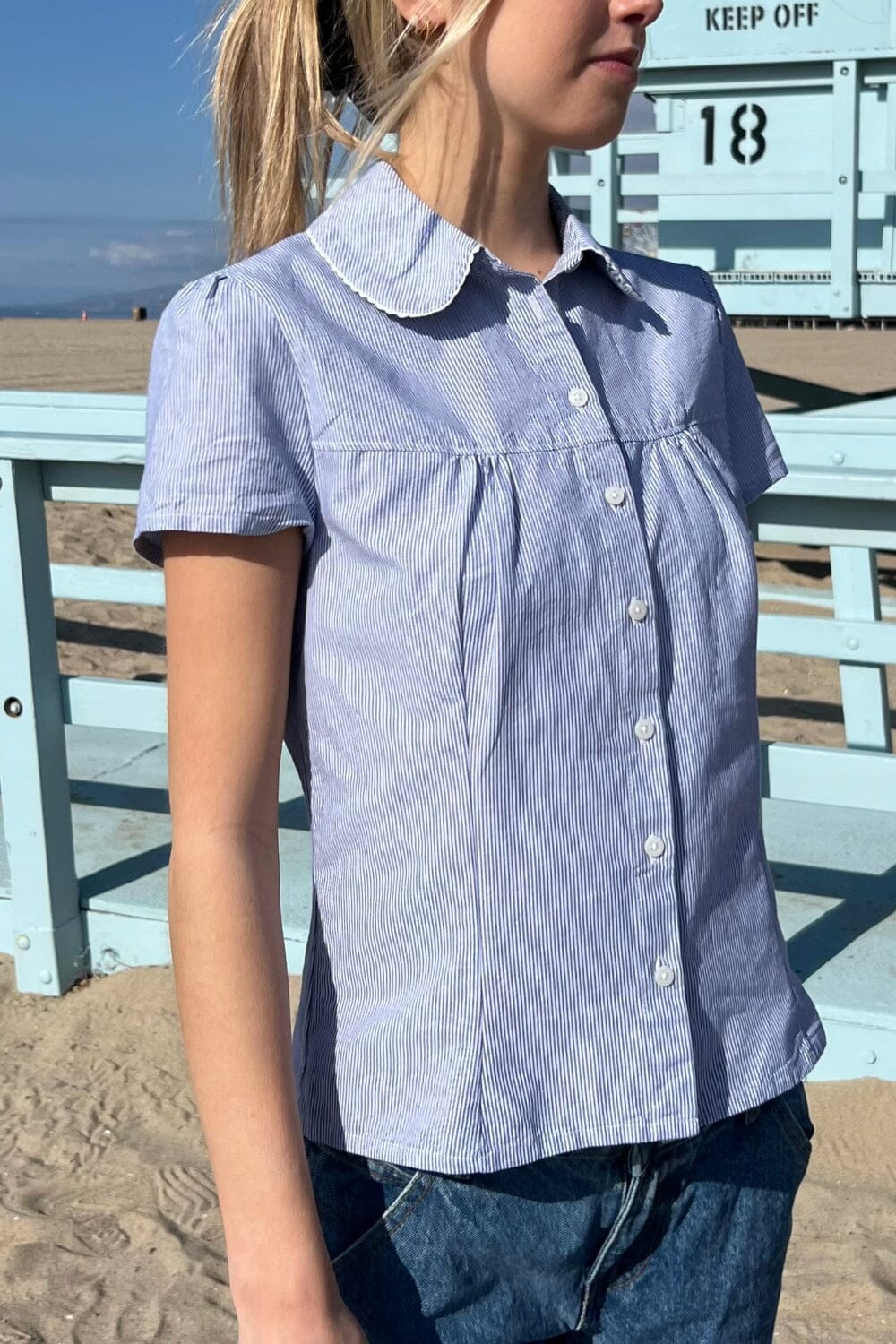 Teagan Stripes Top - Main Image