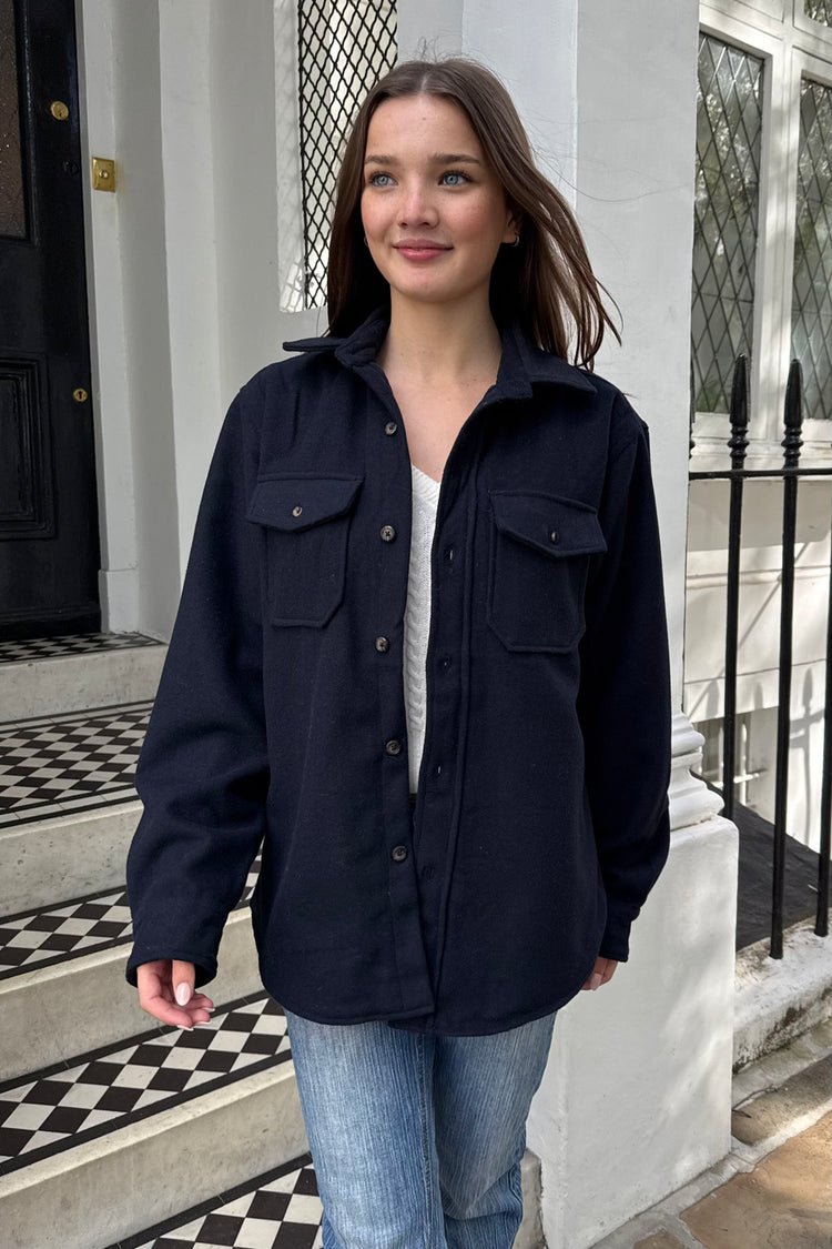 Carson Jacket | Navy Blue / Oversized Fit