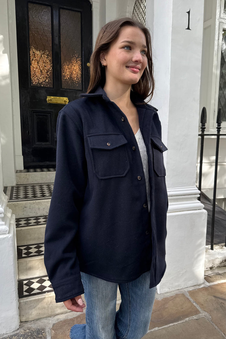 Carson Jacket | Navy Blue / Oversized Fit