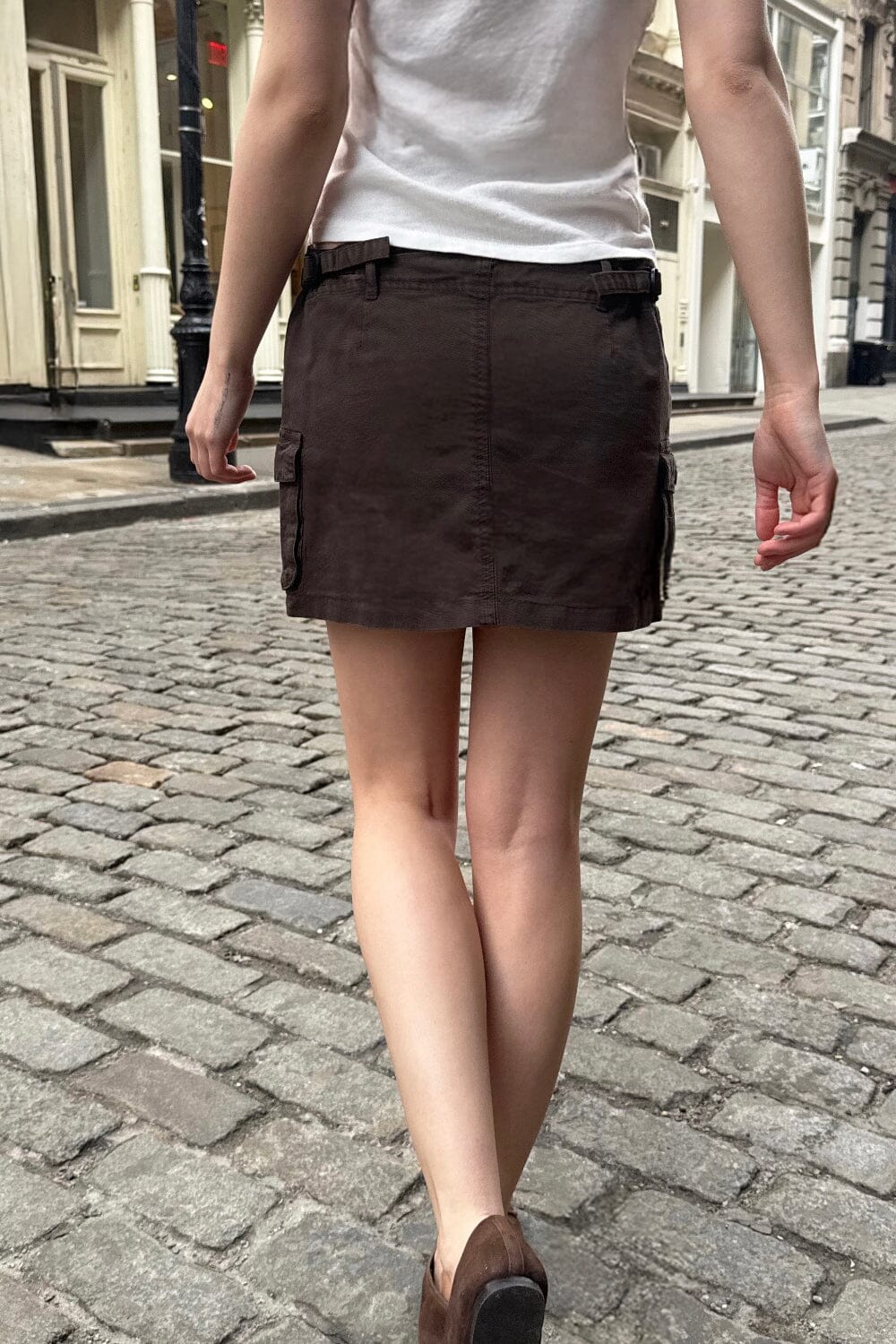 Beverly Cargo Mini Skirt | Dark Brown / XS/S