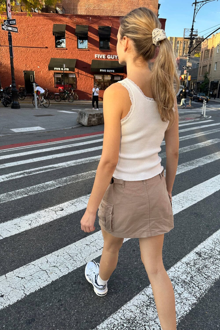 Beverly Cargo Mini Skirt | Sand / XS/S