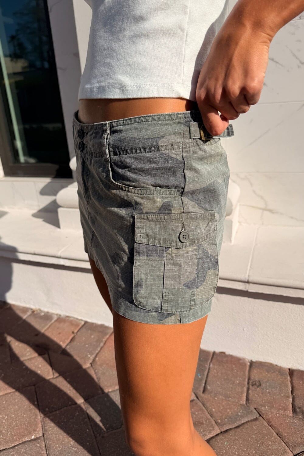 Beverly Mini Skirt | Faded Camouflage / XS/S