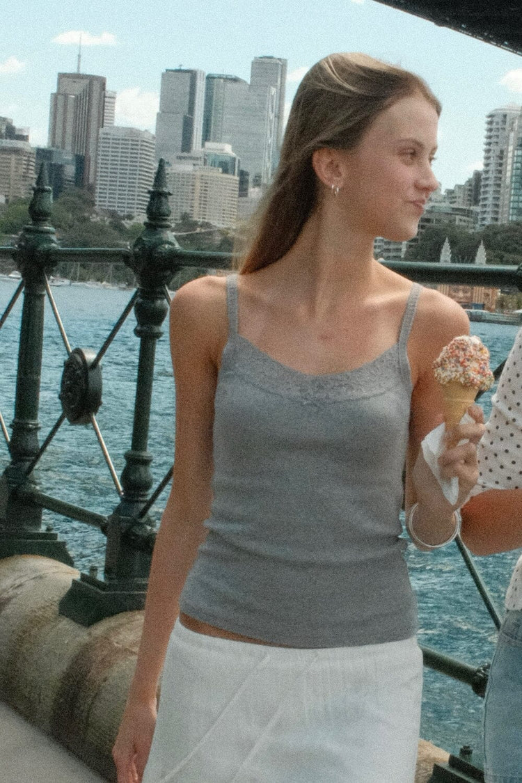 Aden Basic Tank | Medium Heather Grey / XS/S