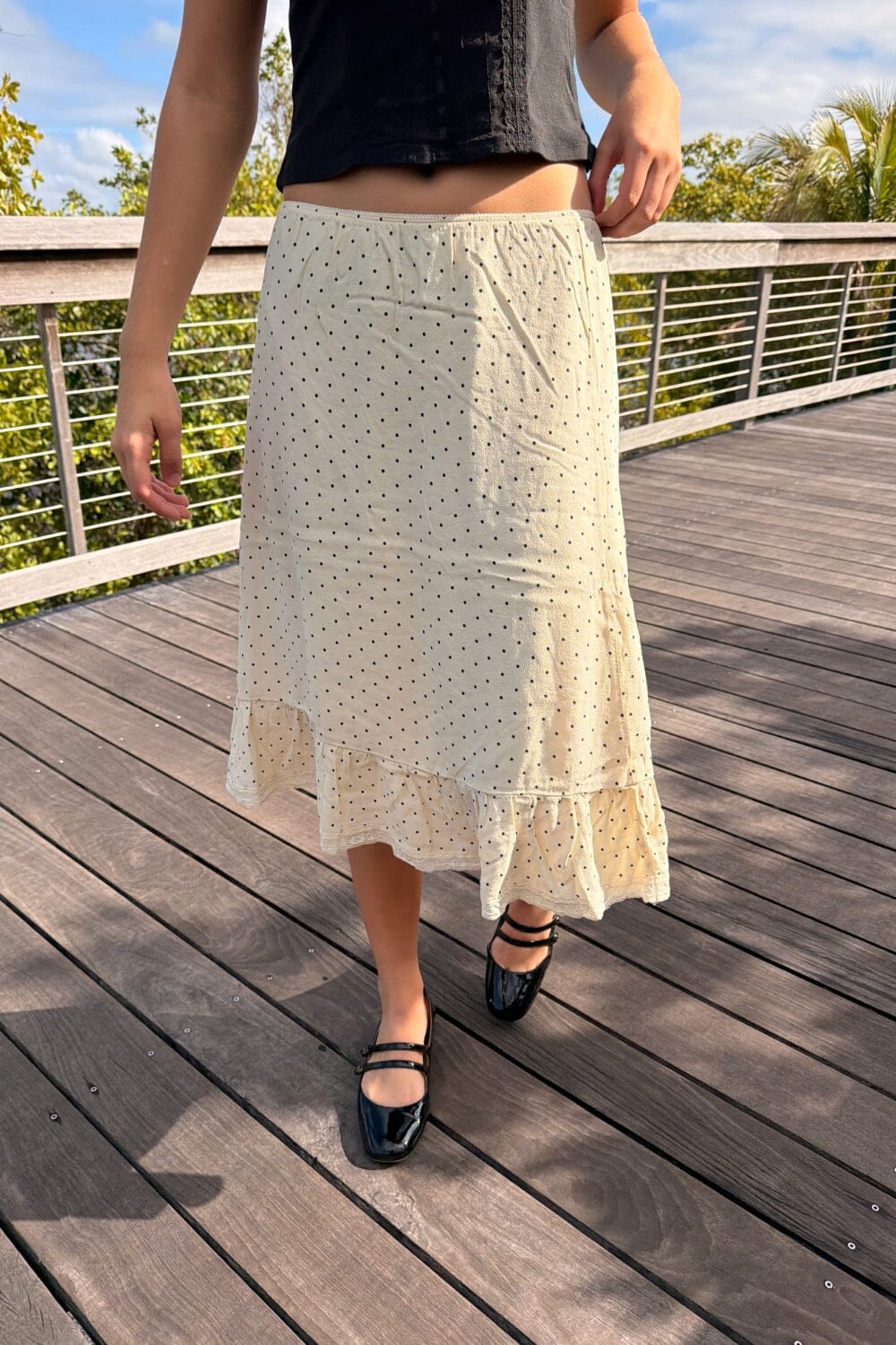 Justine Polka Dots Skirt – Brandy Melville UK