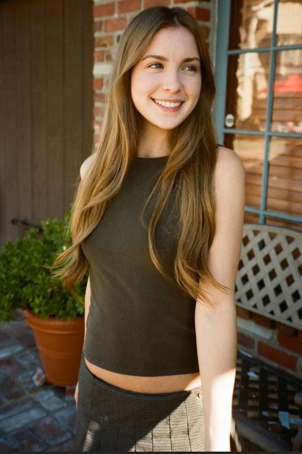 Kathleen Tank | Dark Brown / XS/S