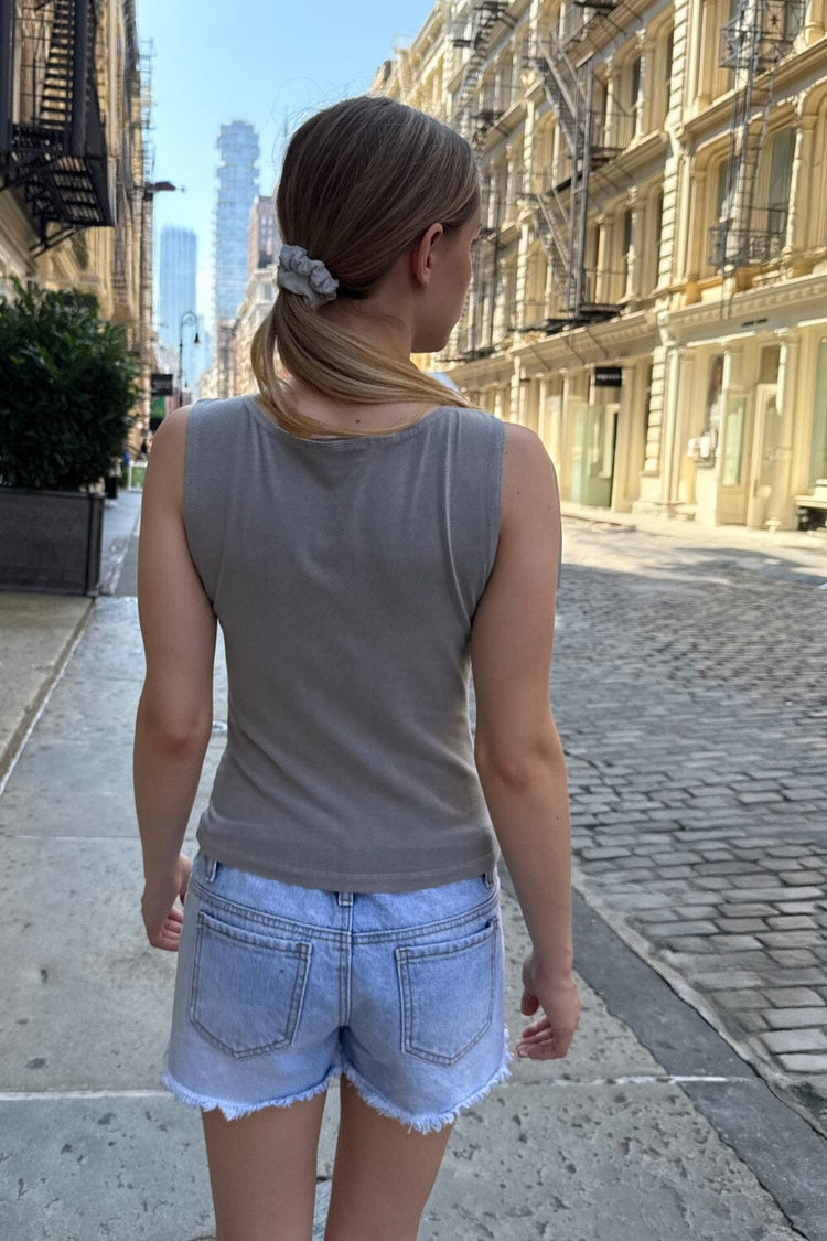 Kathleen Tank | Light Charcoal Grey / XS/S