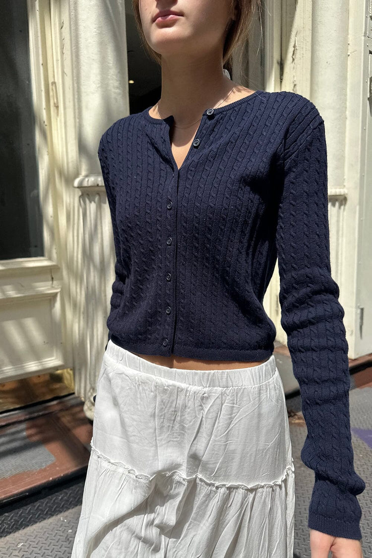 Zoe Cable Knit Cardigan