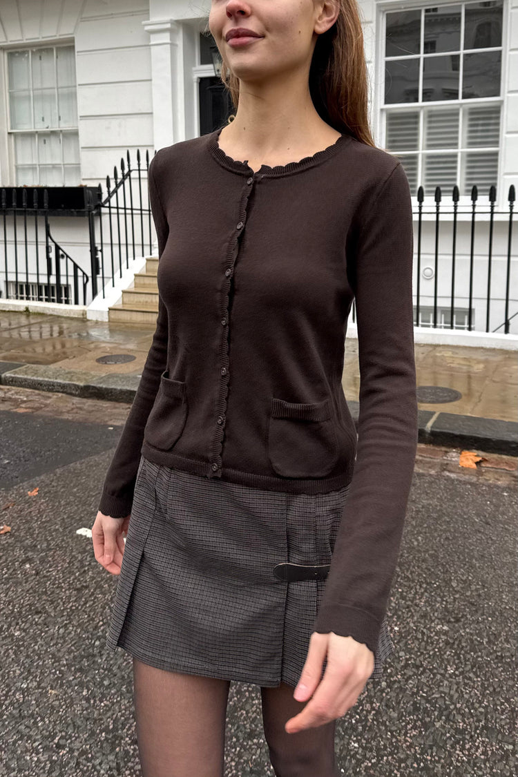 Zoe Cardigan | Dark Brown / S