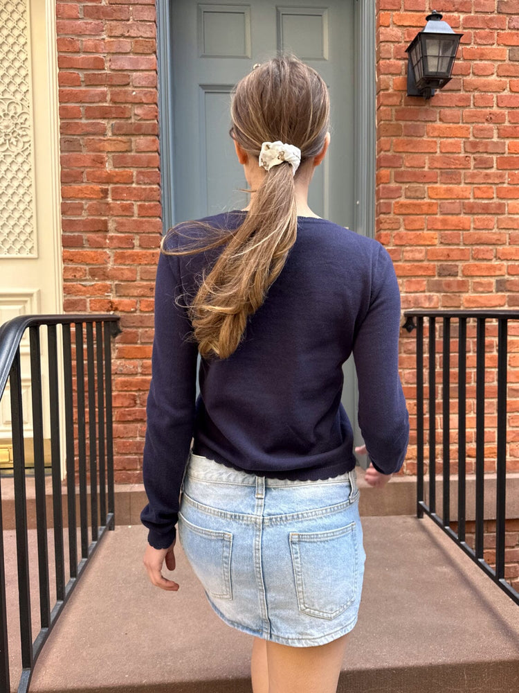 Zoe Cardigan | Dark Navy / S