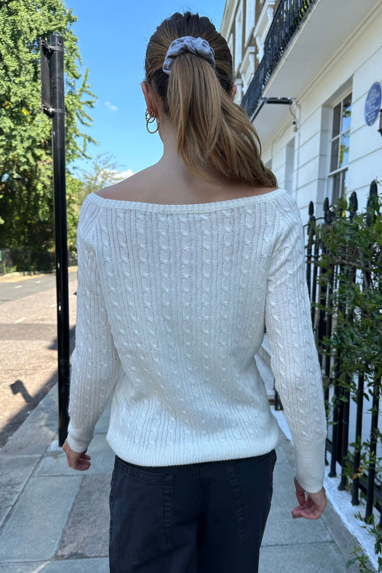 Elissa Sweater | Natural White / XS/S