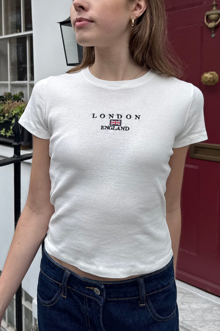 Loreen London England Top | White / XS/S