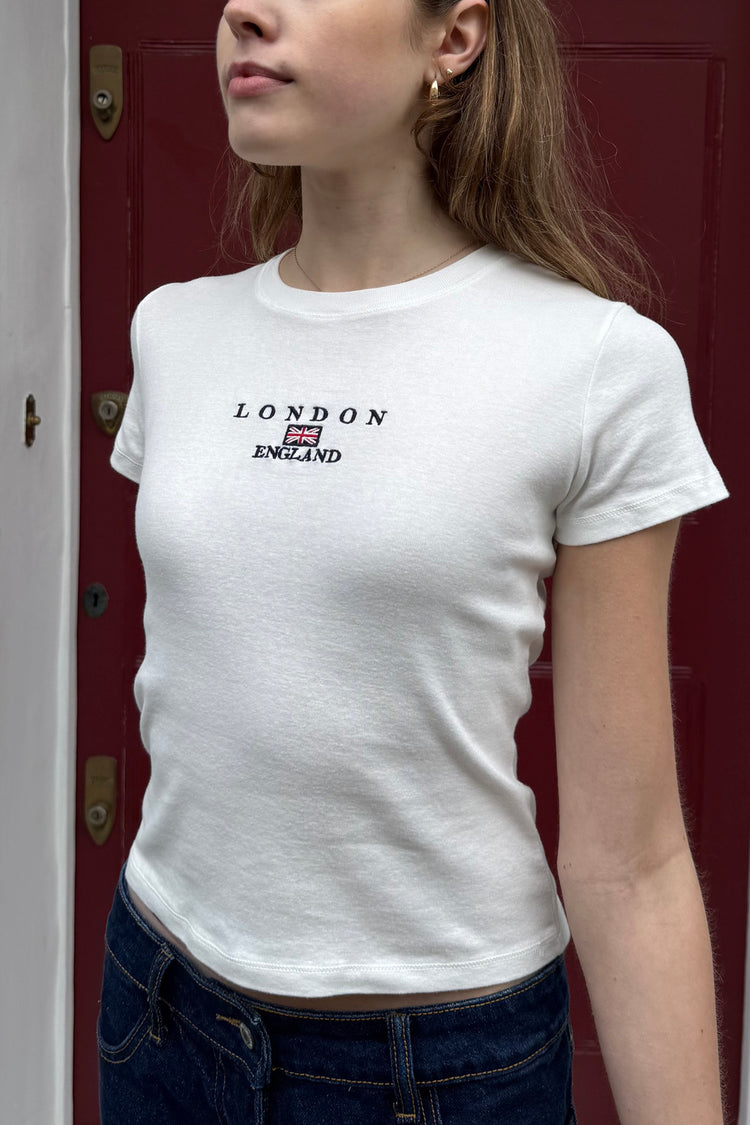 Loreen London England Top | White / XS/S