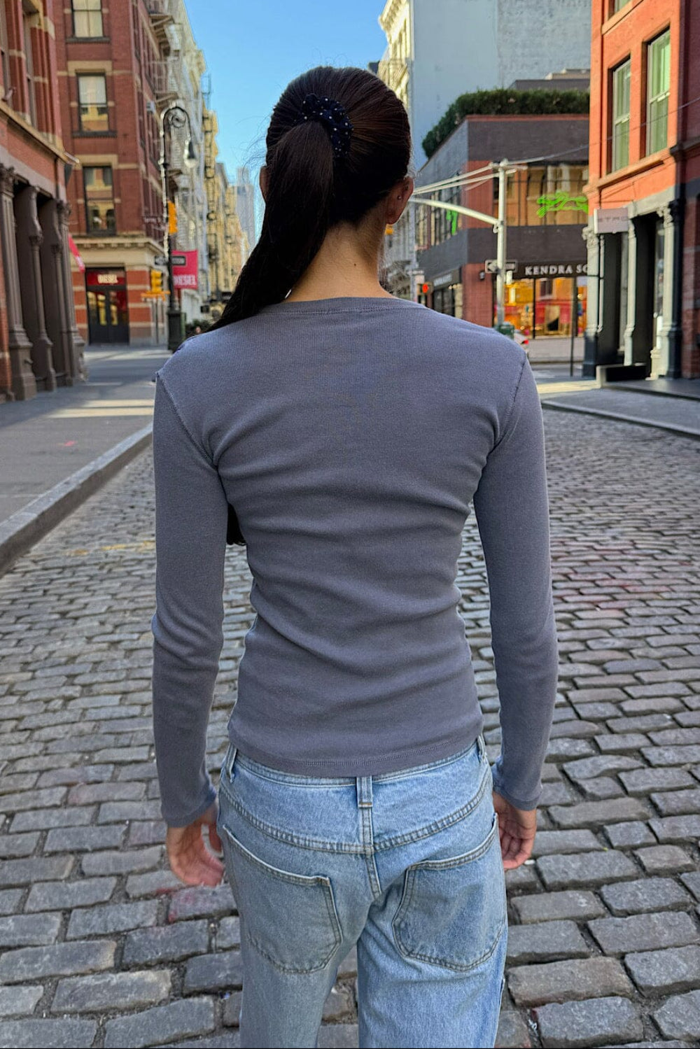 Ainsley Top | Faded Navy / S