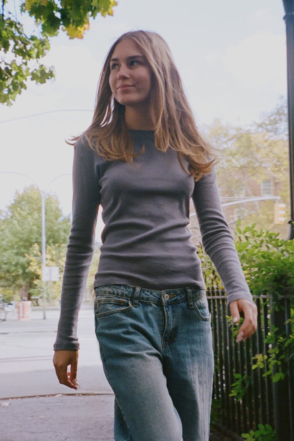 Ainsley Top | Faded Navy / S