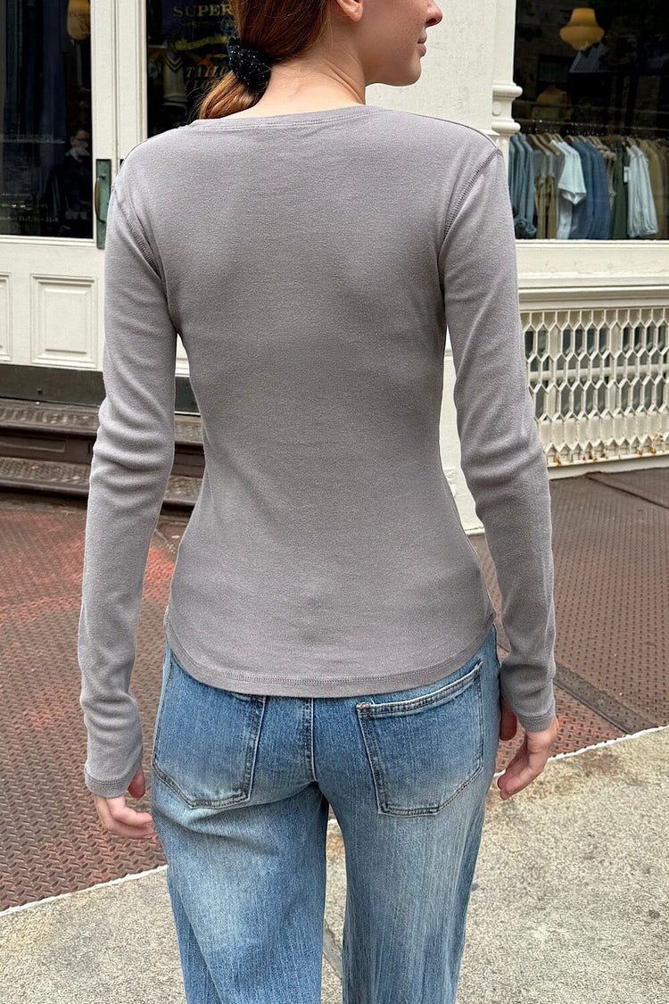 Ainsley Top | Dark Grey / S