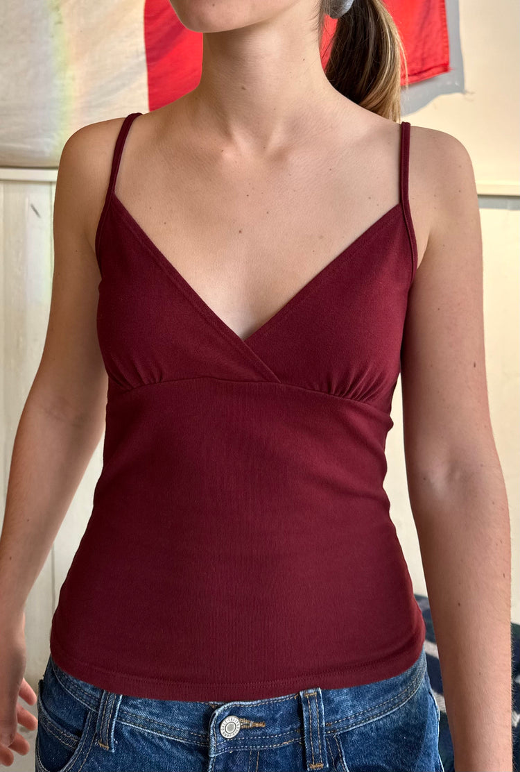 Sheila Tank | Burgundy / XS/S