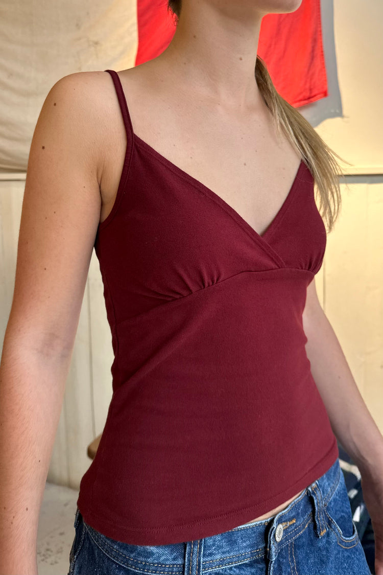 Sheila Tank | Burgundy / XS/S