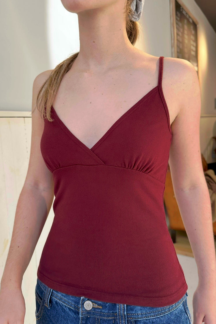 Sheila Tank | Burgundy / XS/S