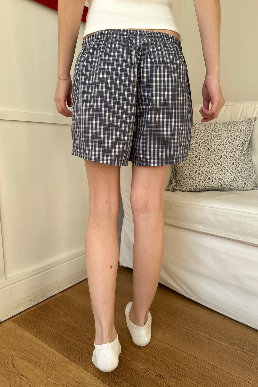 Navy Blue Gingham / XS/S