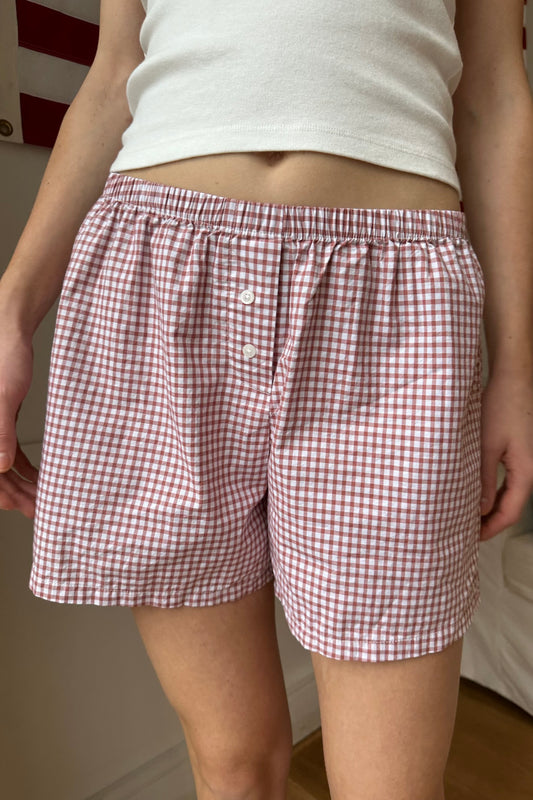 Red White Gingham / XS/S