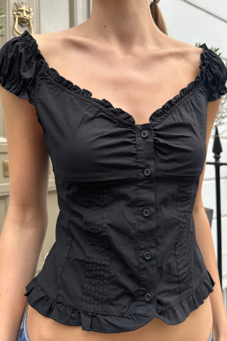 Elara Top | Black / XS/S