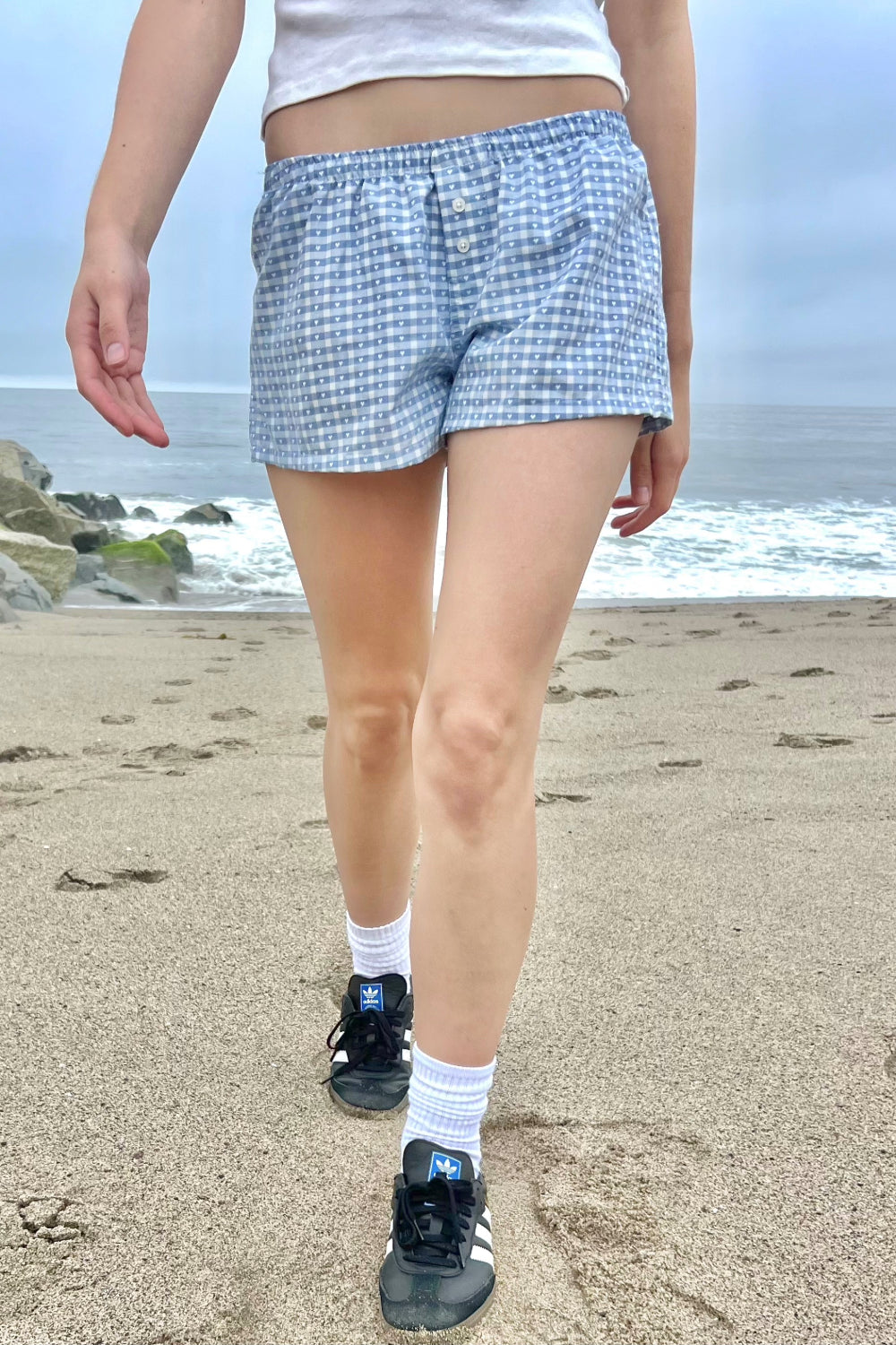 Keira Hearts Pajama Shorts Brandy Melville UK