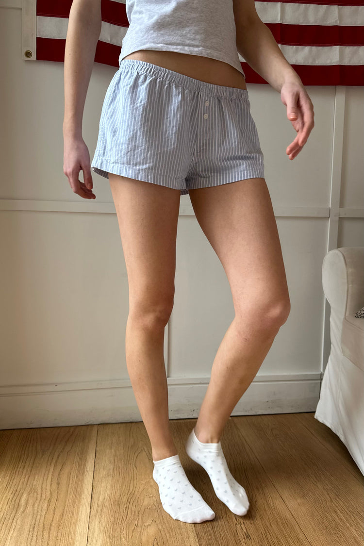 Keira Pajama Shorts | Blue Stripes / XS/S