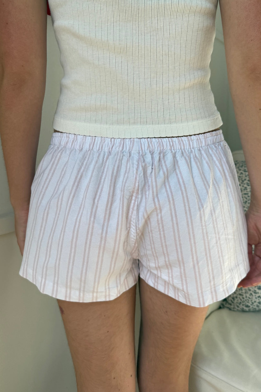 Pink And White Double Stripes / XS/S