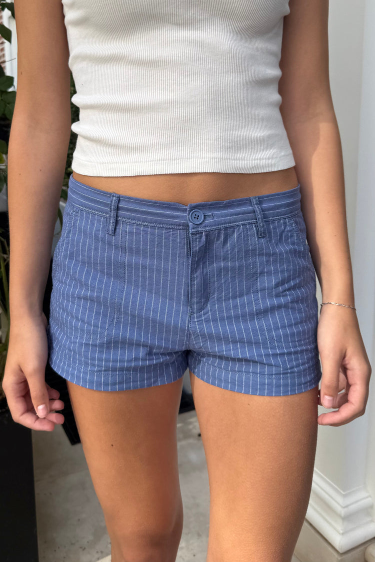 Eloise Striped Shorts | Sky Blue / XS/S