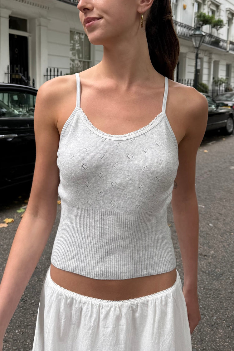 Annalise Knit Tank | Silver Grey / XS/S