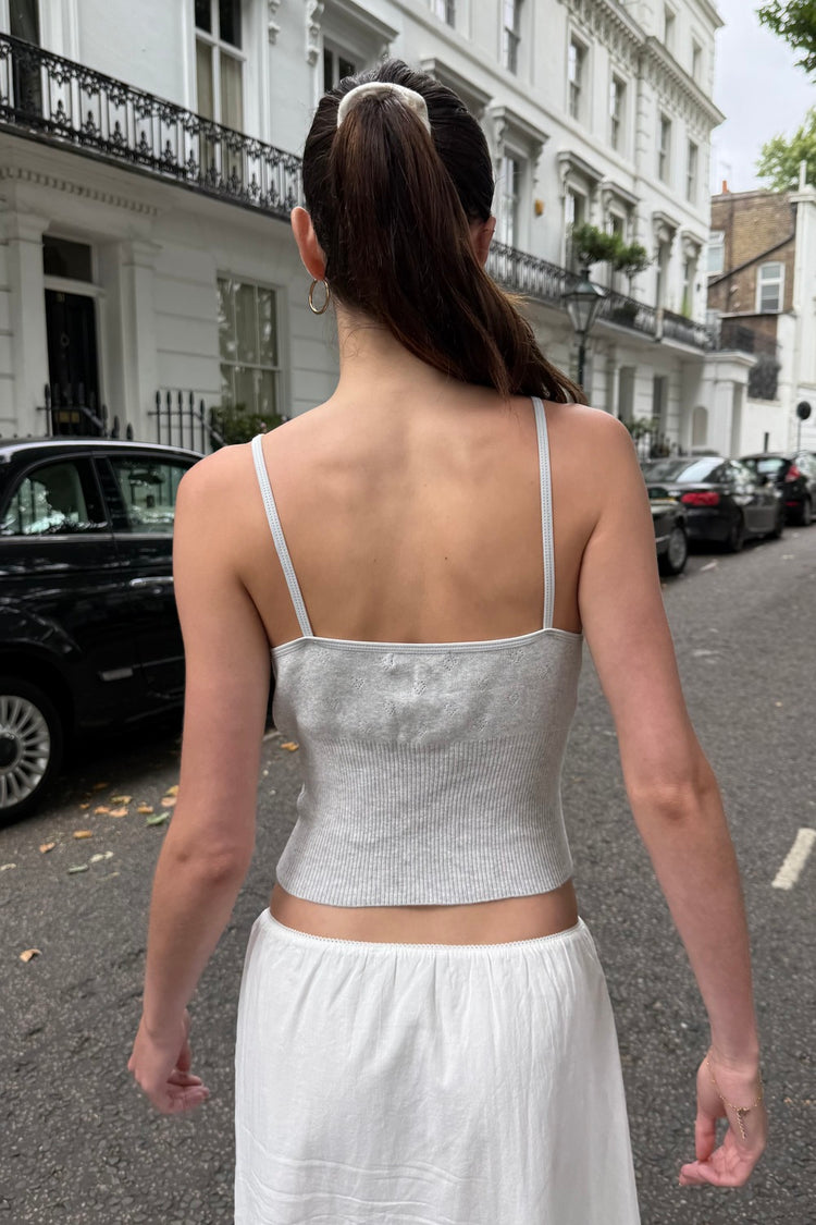 Annalise Knit Tank | Silver Grey / XS/S