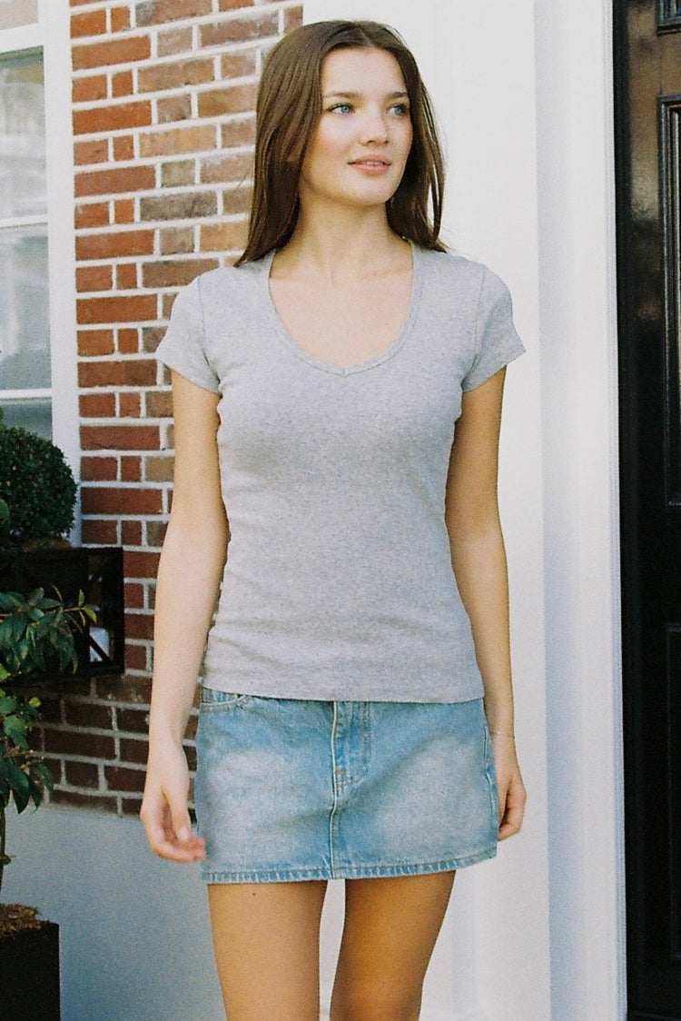 Lexie Top | Heather Grey / XS/S