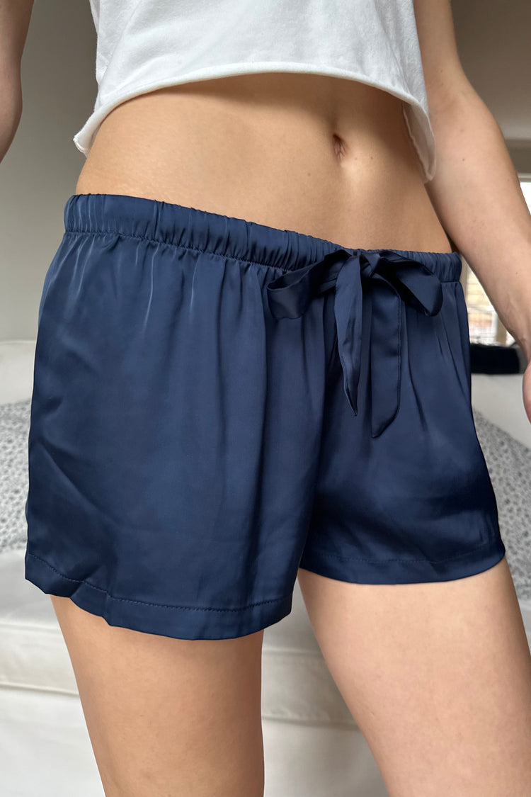 Willa Silky Pajama Shorts | Blue Navy / XS/S