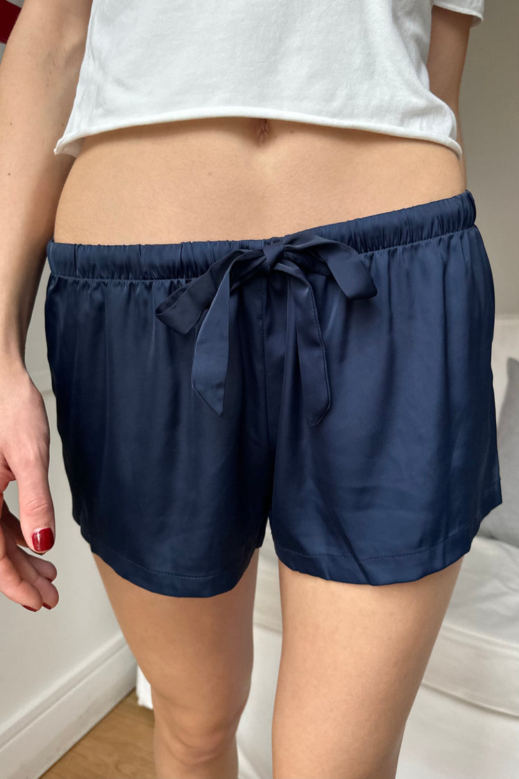 Willa Silky Pajama Shorts | Blue Navy / XS/S